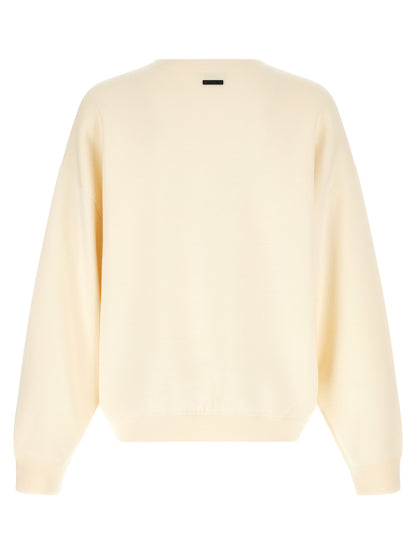 Fear Of God White Wool Cardigan