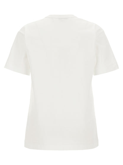 Comme Des Garçons Play White Cotton T-Shirt