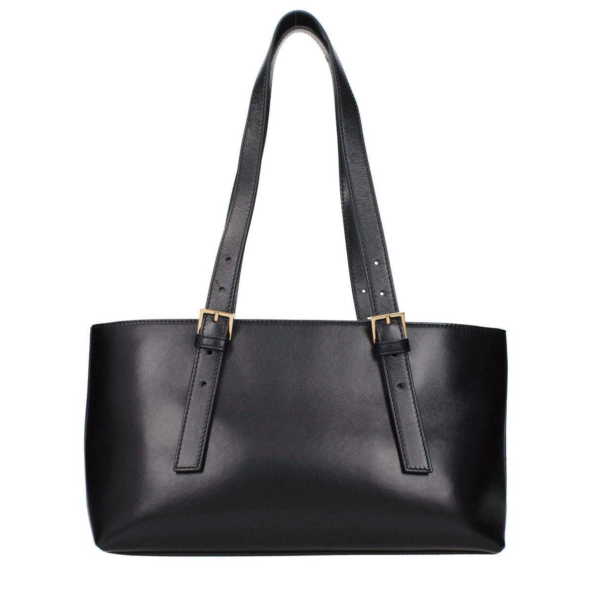 Versace Black Leather Shoulder Bag