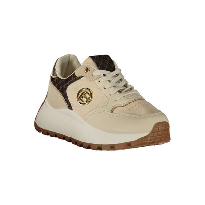 Laura Biagiotti Beige Polyurethane Womens Sneaker