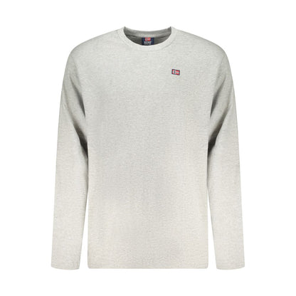 Activewear T-Shirt by Norway 1963 for men in cotton gray presents a kinetic silhouette, showcasing the kinetic long-sleeve and crew neckline alongside functional for a premium, athletic look.