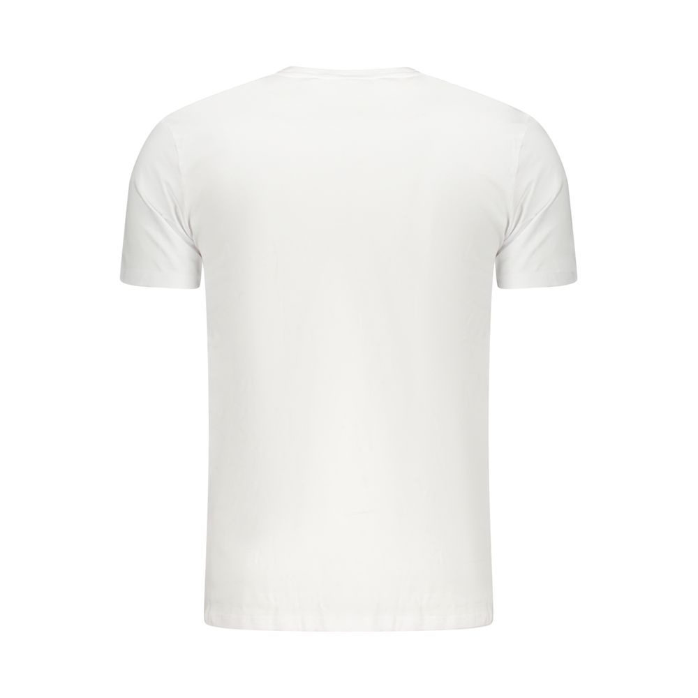 Activewear T-Shirt by Aeronautica Militare for men in stretch cotton white features a versatile silhouette, showcasing a versatile and detailed with high-performance for a premium look.