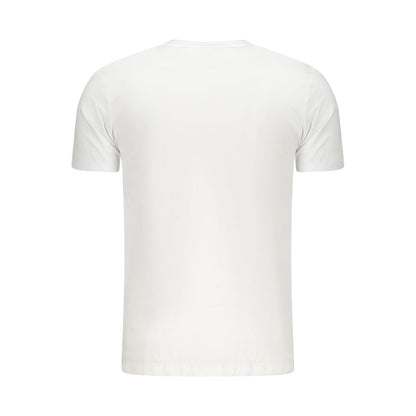 Activewear T-Shirt by Aeronautica Militare for men in stretch cotton white features a versatile silhouette, showcasing a versatile and detailed with high-performance for a premium look.