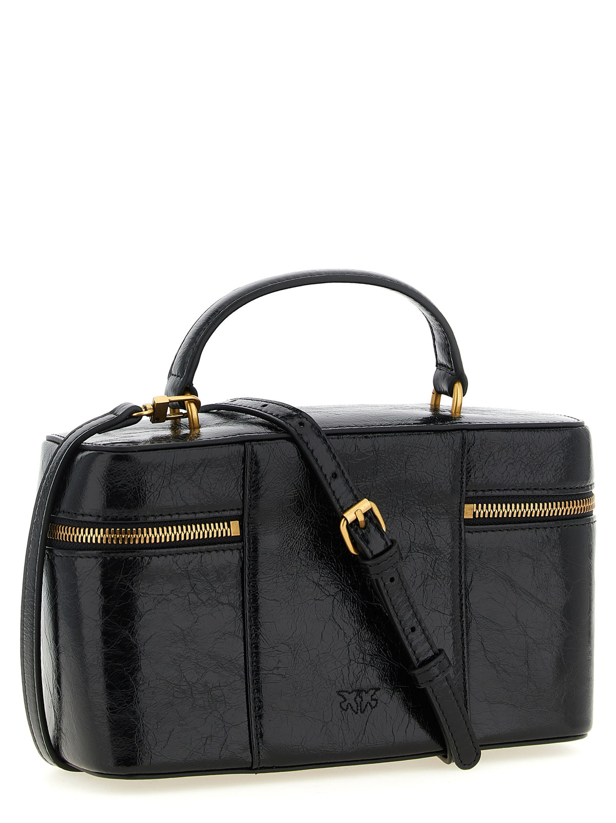 PINKO Black Calfskin Handbag
