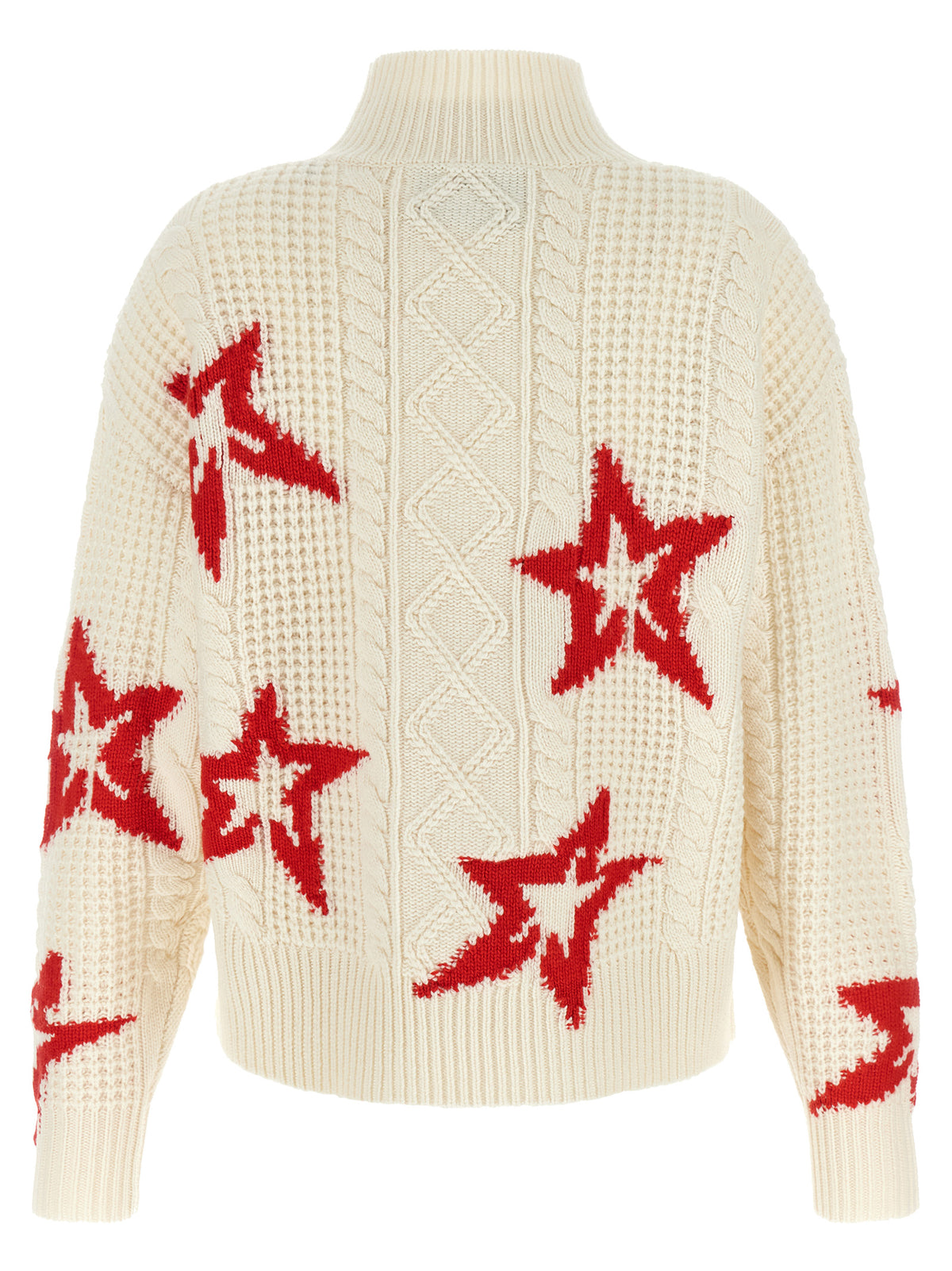PERFECT MOMENT Red Wool Cardigan