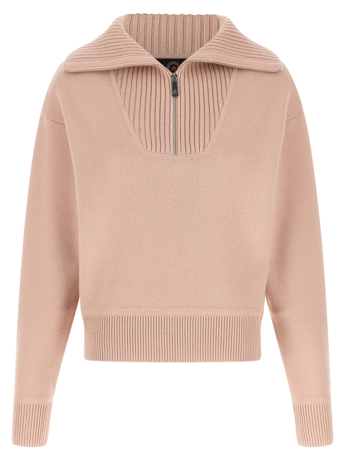 Cardigan by PERFECT MOMENT for women in cashmere & merino wool multicolor & pink presents a textural silhouette, artfully finished with a textural and for a sophisticated, textural look.