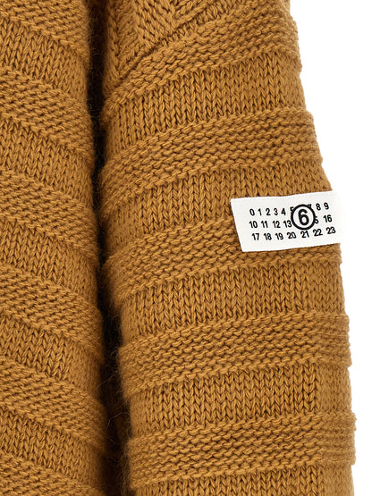MM6 Maison Margiela Beige Virgin Wool Cardigan