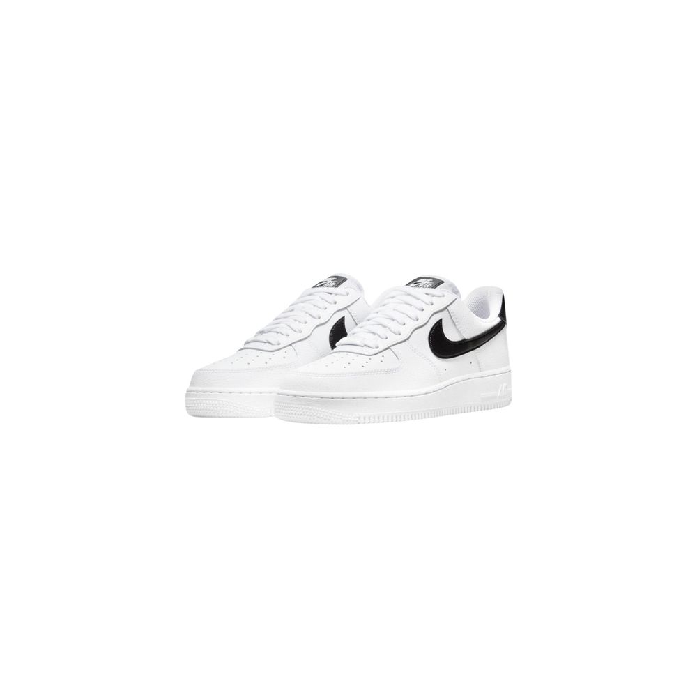 Sneakers by Nike for women in leather & rubber black, white & signature features an fashionable silhouette, showcasing the premium Women's Low Top Leather & Rubber Sneakers in a fashionable low-top style that offers a fashionable finish for refined style.