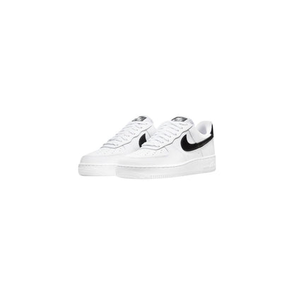 Sneakers by Nike for women in leather & rubber black, white & signature features an fashionable silhouette, showcasing the premium Women's Low Top Leather & Rubber Sneakers in a fashionable low-top style that offers a fashionable finish for refined style.