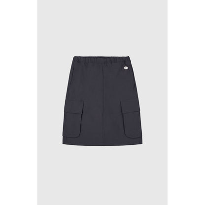 Skirt by Champion for women in stretch polyamide black showcases a sultry silhouette, elegantly defined by its midi and the sophisticated sultry design of the Women's Stretch Polyamide Midi Skirt.