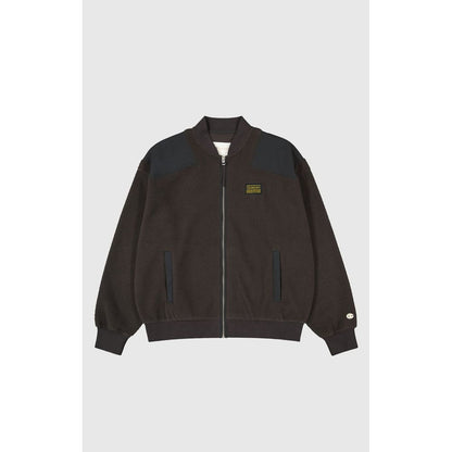 Bomber Jacket by Champion for men in polyester black showcases a bohemian silhouette, artfully detailed with a bohemian and signature for a truly bohemian finish.