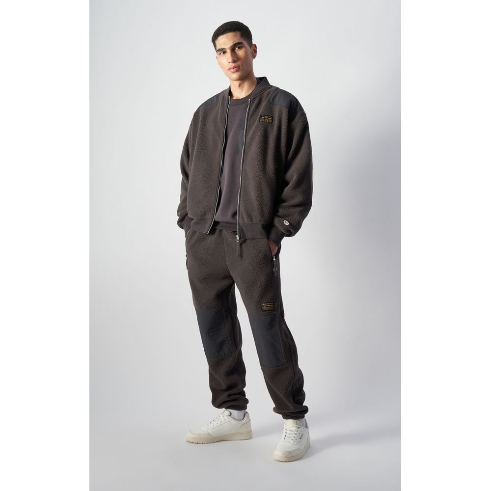 Bomber Jacket by Champion for men in polyester black features an on trend silhouette, showcasing refined and a sophisticated for a truly on trend finish.