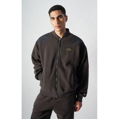 Bomber Jacket by Champion for men in polyester black features a city-ready silhouette, detailed with and a city-ready .