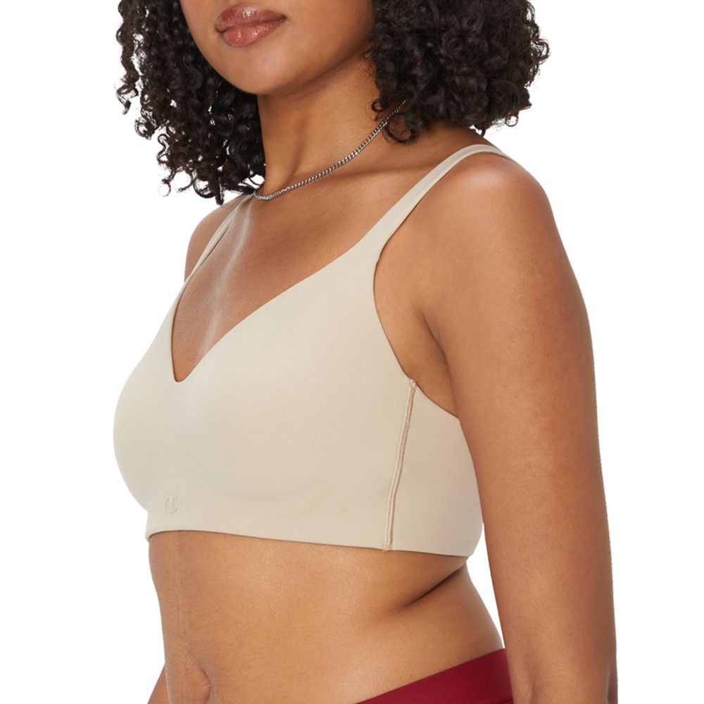 Sport Bra by Champion for women in stretch polyamide bicolour & green showcases a edgy silhouette, artfully capturing the essence of the edgy Women's Stretch Polyamide Sport Bra design for a sophisticated look.