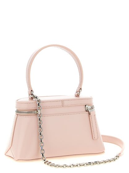Crossbody Box Handbag by Givenchy for women in nappa leather multicolor & pink features a multifaceted silhouette, showcasing a secure zipper and multifaceted with versatile crossbody-strap, shoulder-strap, detachable-strap & handle for multifaceted style.