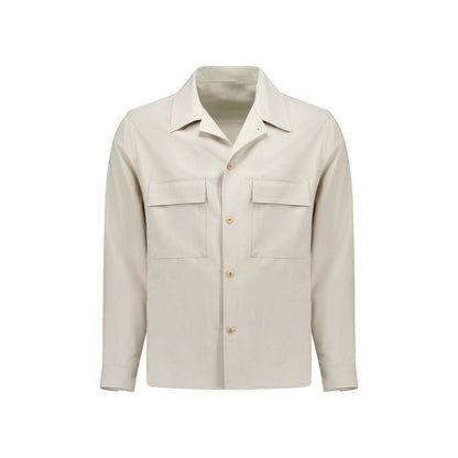 Autore Beige Virgin Wool Shell Jacket