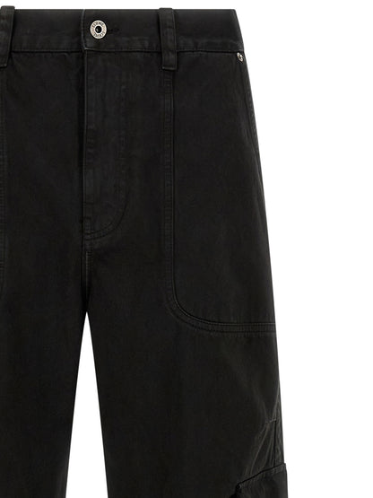 Loewe Black Cotton Cargo Pants