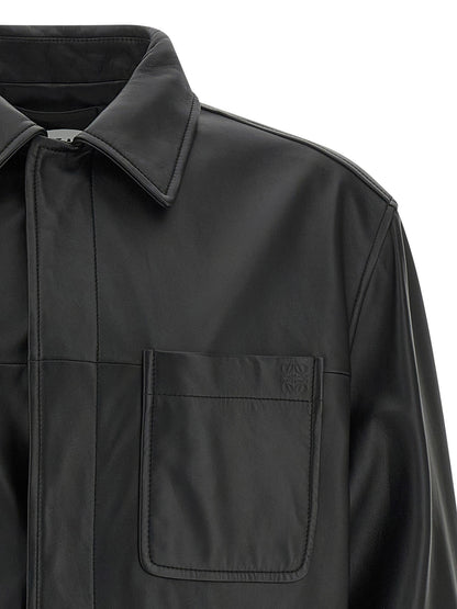 Loewe Black Lamb Leather Leather Jacket