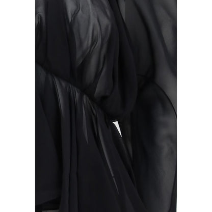 Khaite Black Silk Blouse