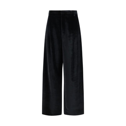 Darkpark Black Viscose Casual Pants