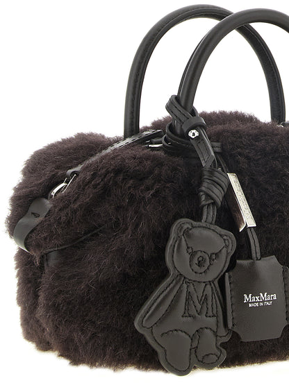 Max Mara Brown Alpaca Leather Handbag