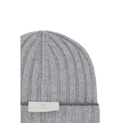 Brunello Cucinelli Gray Cashmere Beanie
