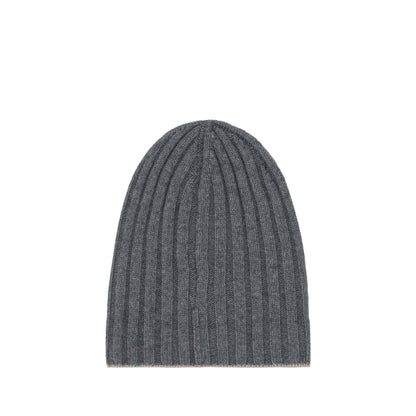 Brunello Cucinelli Gray Cashmere Beanie