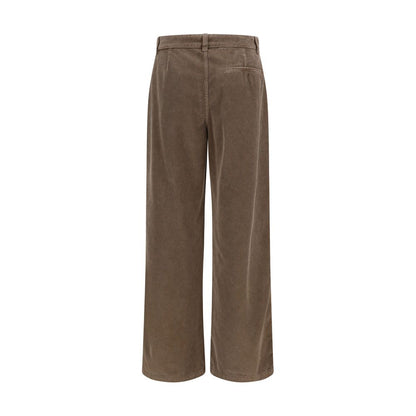The Row Brown Cotton Casual Pants