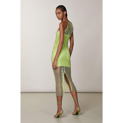 Patrizia Pepe Yellow Polyester Casual Dress