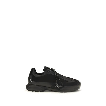 ROA Black Nylon Athletic Sneakers