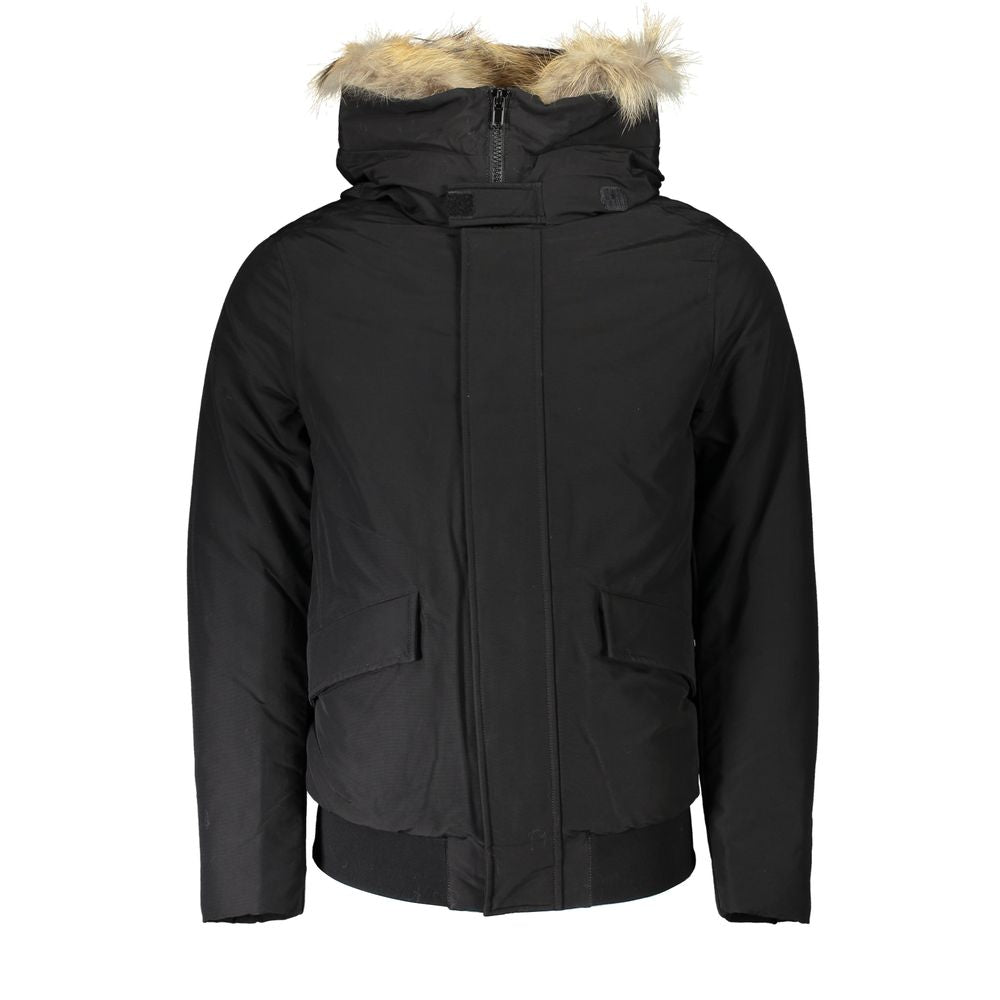 Woolrich Black Cotton Men Jacket