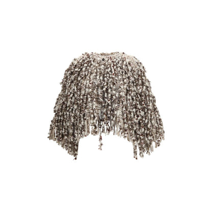 Brunello Cucinelli White Mohair Cardigan