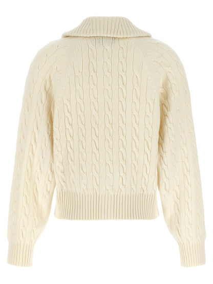 Polo Ralph Lauren White Wool Cardigan
