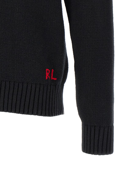 Polo Ralph Lauren Black Cotton Cardigan