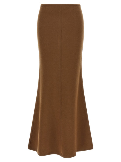 Max Mara Brown Virgin Wool Mini Skirt