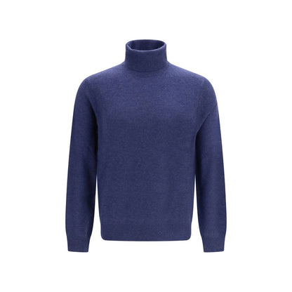 Aragona Cashmere Blue Cashmere Turtleneck