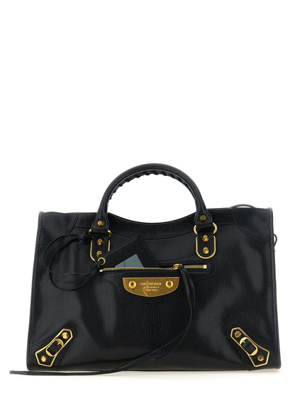 Balenciaga Black Goatskin Handbag