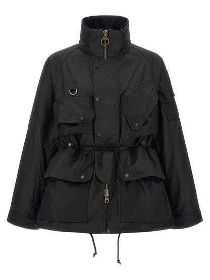 Barbour Black Cotton Shell Jacket