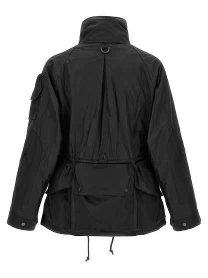 Barbour Black Cotton Shell Jacket