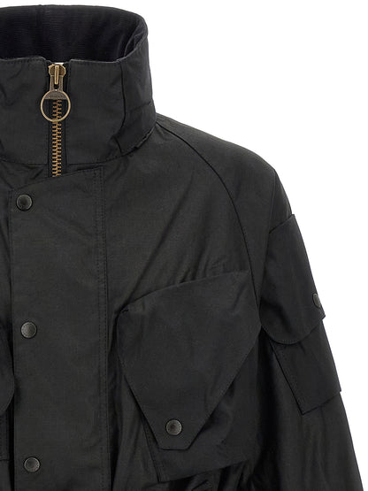 Barbour Black Cotton Shell Jacket