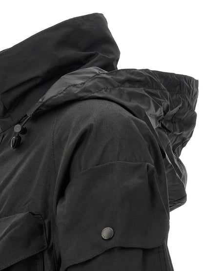 Barbour Black Cotton Shell Jacket