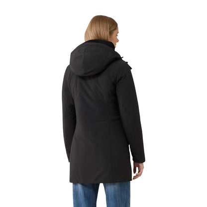 Refrigiwear Black Polyester Full-Length Jacket