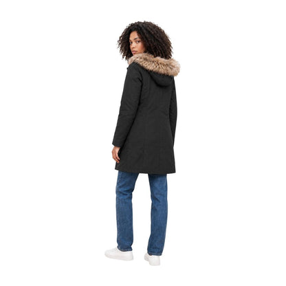 Refrigiwear Black Polyester Full-Length Jacket
