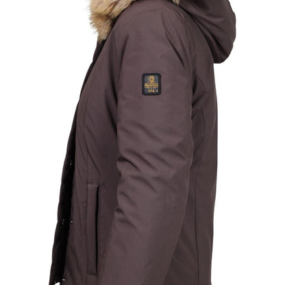 Refrigiwear Brown Polyester Full-Length Jacket