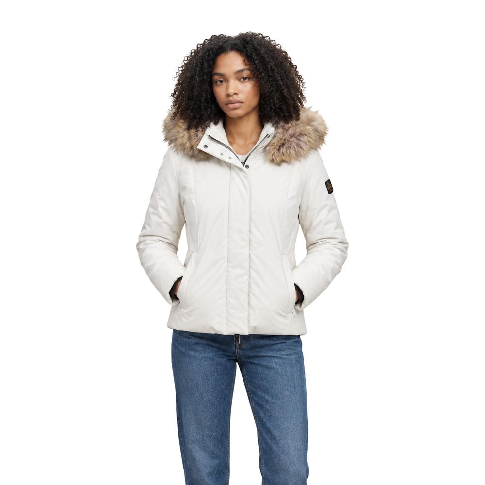 Refrigiwear Cream Polyester Full-Length Jacket