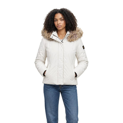 Refrigiwear Cream Polyester Full-Length Jacket