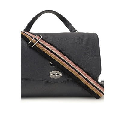 Zanellato Blue Calf Leather Bos Taurus Handbag