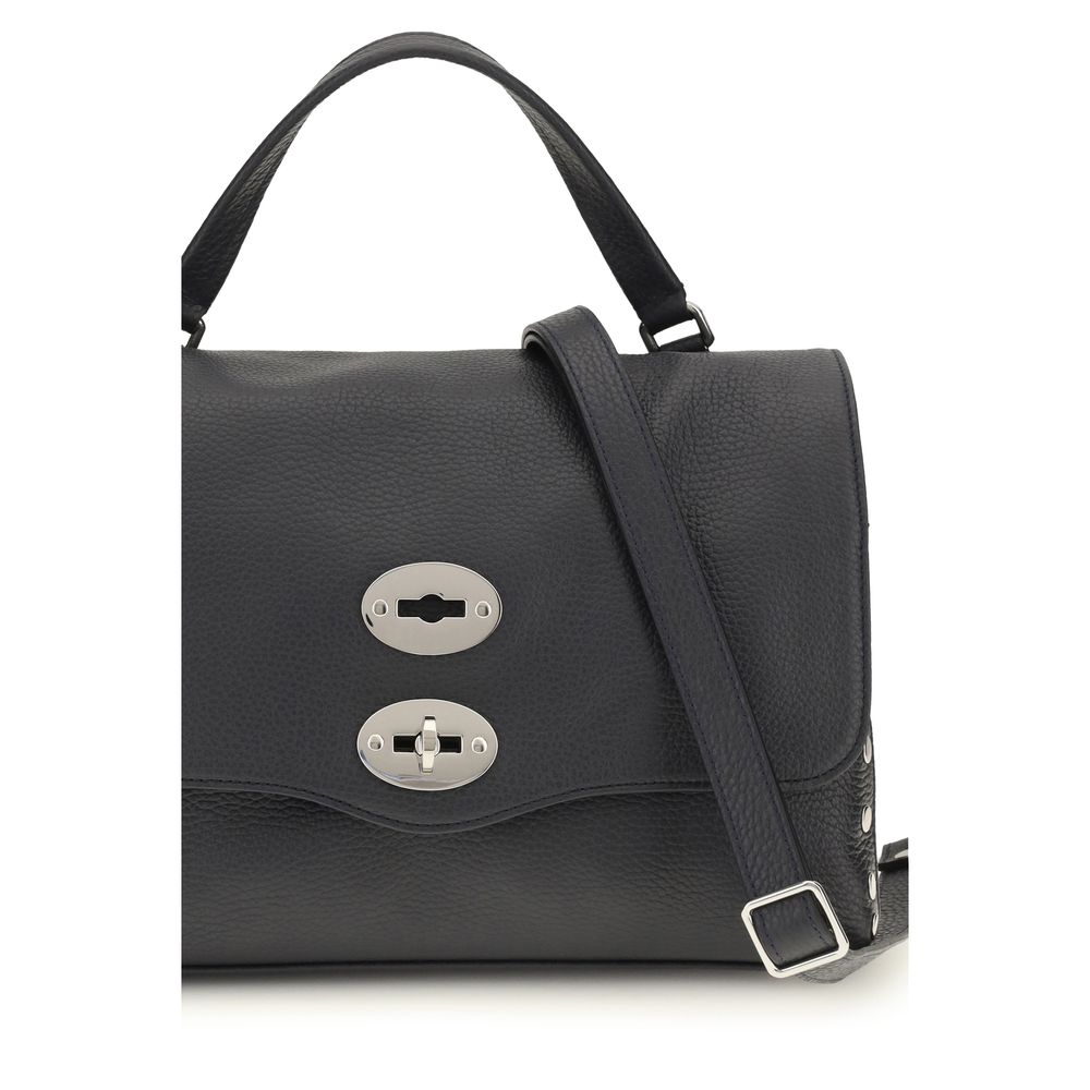 Zanellato Blue Calf Leather Bos Taurus Handbag