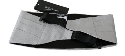 Dolce & Gabbana Silk Cummerbund - Gray Patterned
