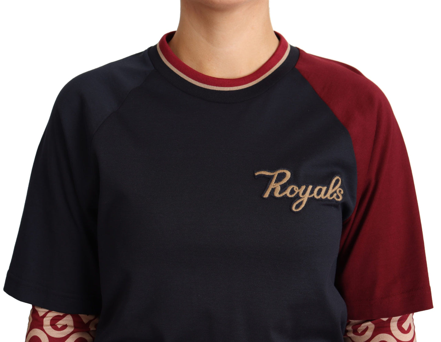 Multicolour Royals Crewneck Pullover Sweater